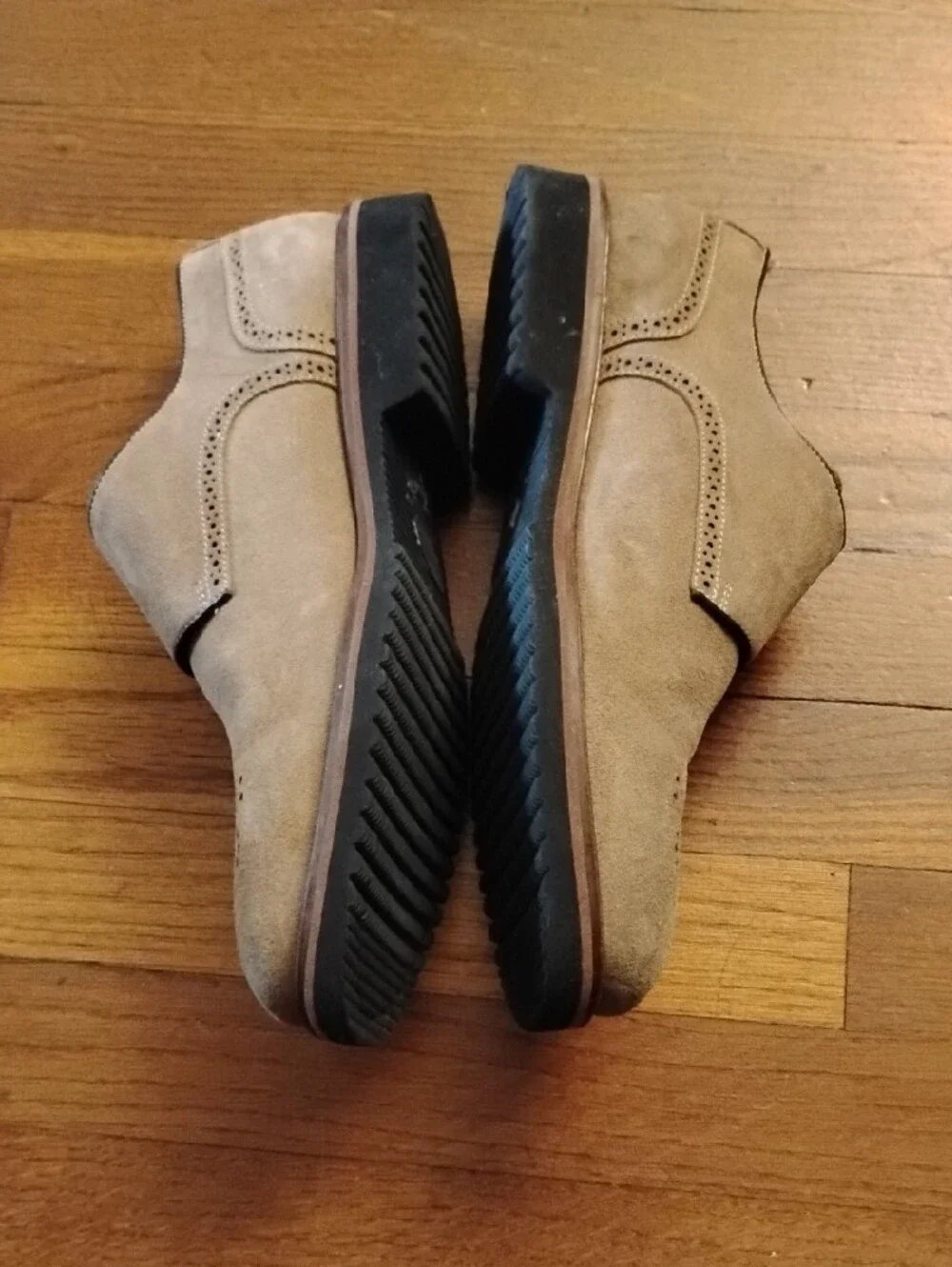 Martin Dingman Men's Double Monk Suede Dress Shoes - Tan